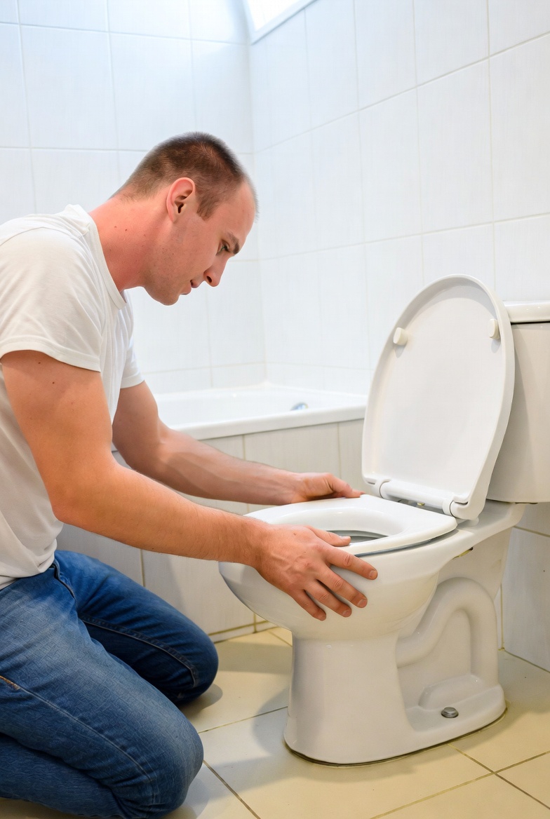 Установка унитаза